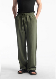 Lyocell jogger waist trousers