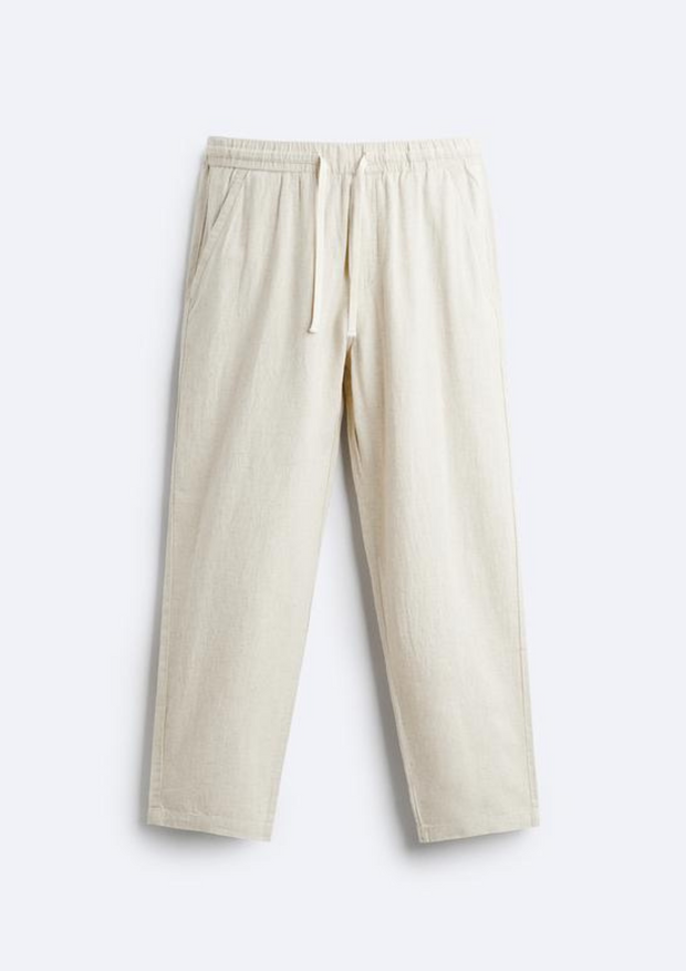 Lyocell jogger waist trousers