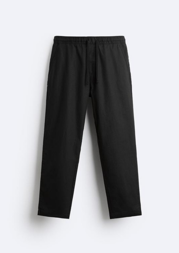 Lyocell jogger waist trousers