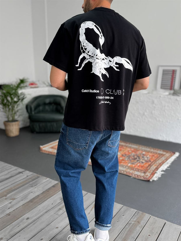 Scorpion Printed Oversize T-Shirt